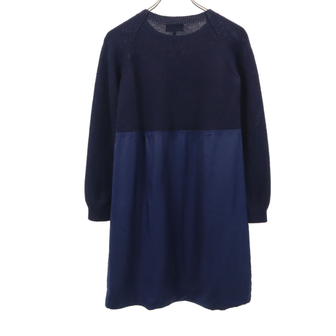 A.P.C - アーペーセー 長袖 ニット切替 ミニワンピース S