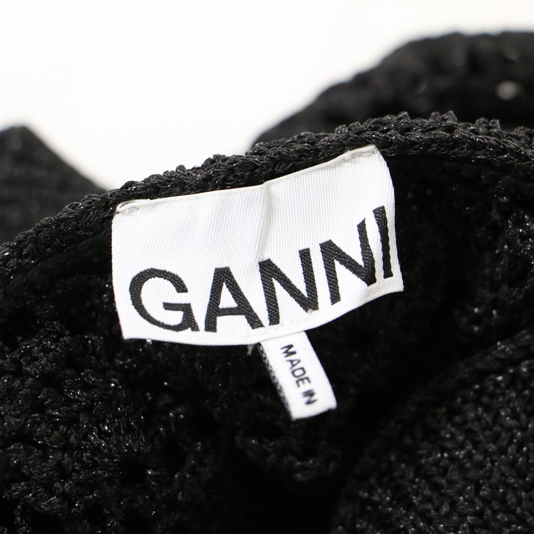 美品 GANNI ガニー ワンピース ブラック 黒 サイズ:XS 美品 GANNI ガニー ワンピース ブラック 黒 サイズ:XS