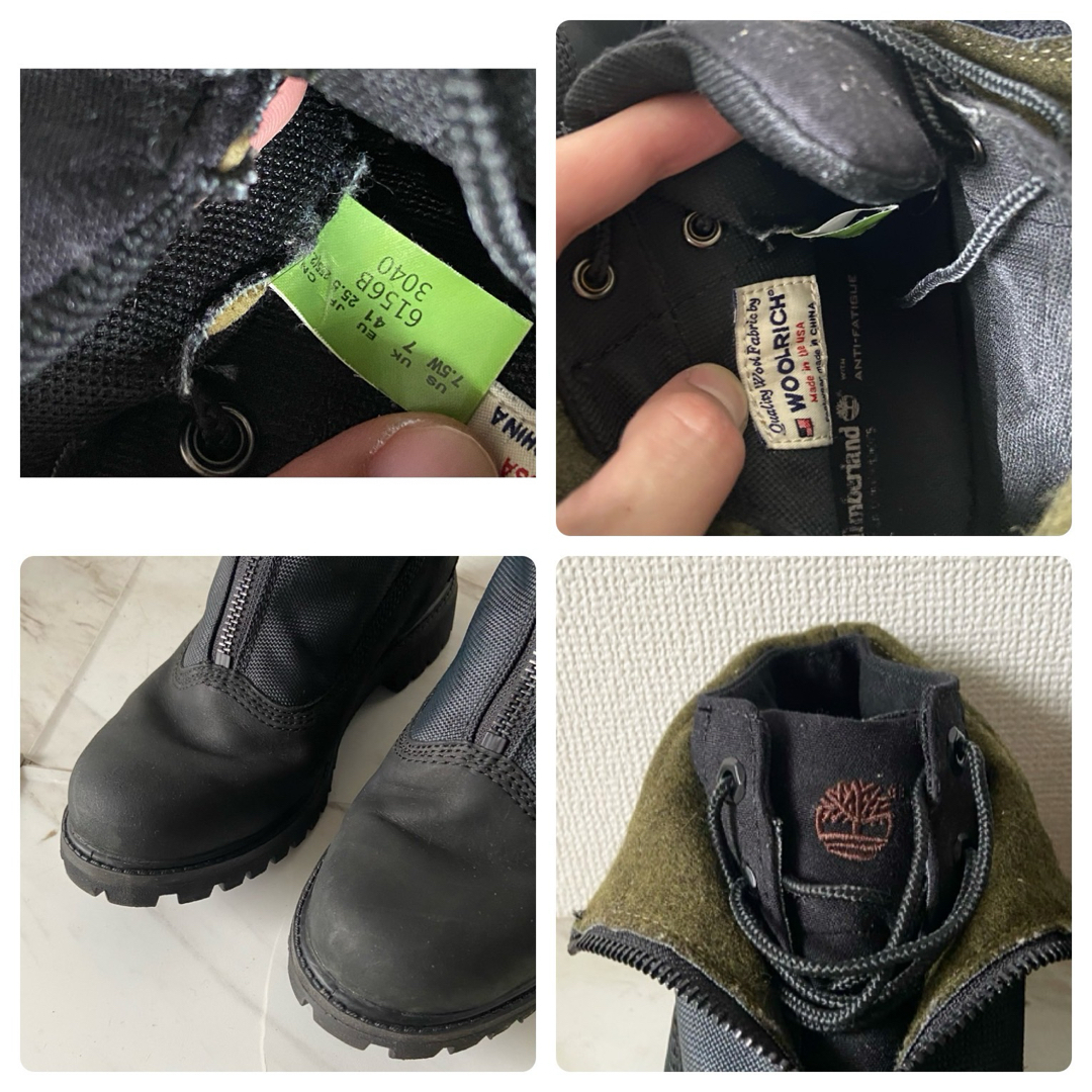 Timberland - vintage 00s 〜 timberland × woolrich ブーツの Timberland - vintage 00s 〜 timberland × woolrich ブーツの