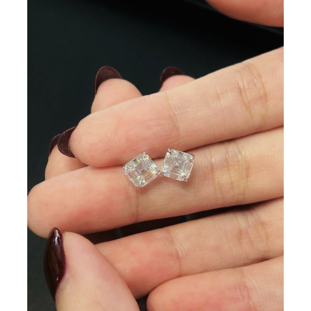 モアサナイトピアス2ct k18 (K10 モアサナイト 5×8mm 2ピース モアサナイトピアス2ct k18 (K10 モアサナイト 5×8mm 2ピース