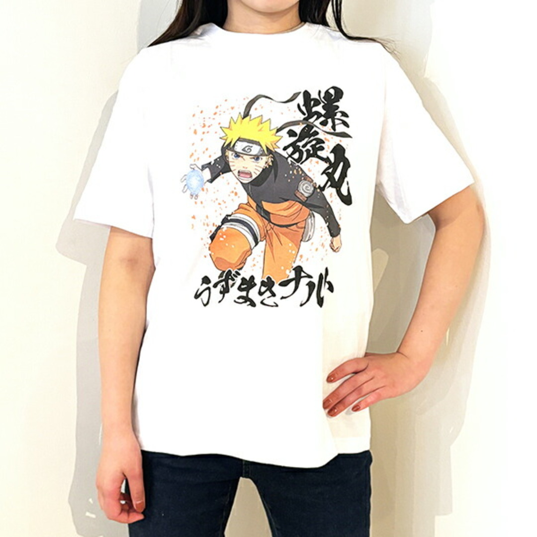 NARUTO(ナルト) うずまきナルト螺旋丸 Tシャツ(ホワイト) 3L NARUTO(ナルト) うずまきナルト螺旋丸 Tシャツ(ホワイト) 3L