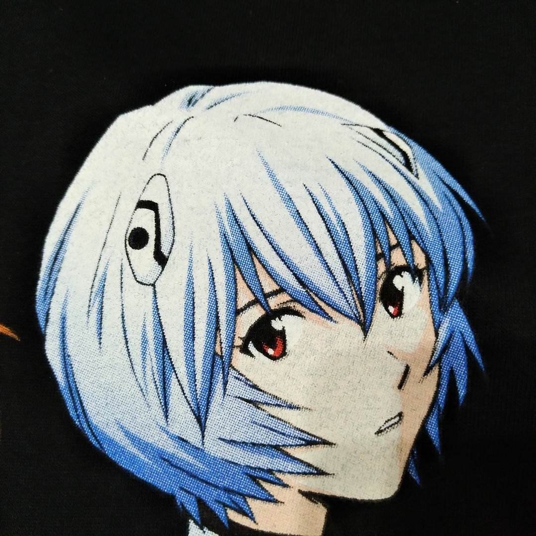 エヴァンゲリオン Tシャツ XLサイズ 黒 レイ アスカ アニメT エヴァンゲリオン Tシャツ XLサイズ 黒 レイ アスカ アニメT