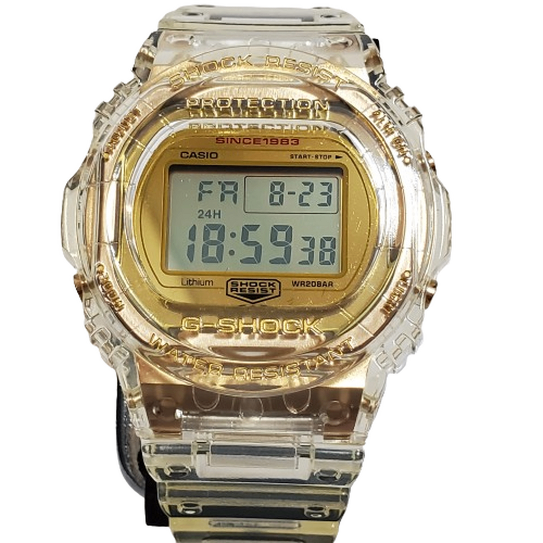 G-SHOCK ジーショック CASIO カシオ 腕時計 DW-5735E-7JR 35th グレイシアゴールド スティング デジタル スケルトン
