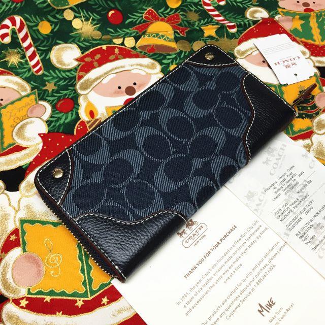 COACH(コーチ)のCOACH長財布 コーチ正規品 F53769ミッドナイトブルー レディースのファッション小物(財布)の商品写真