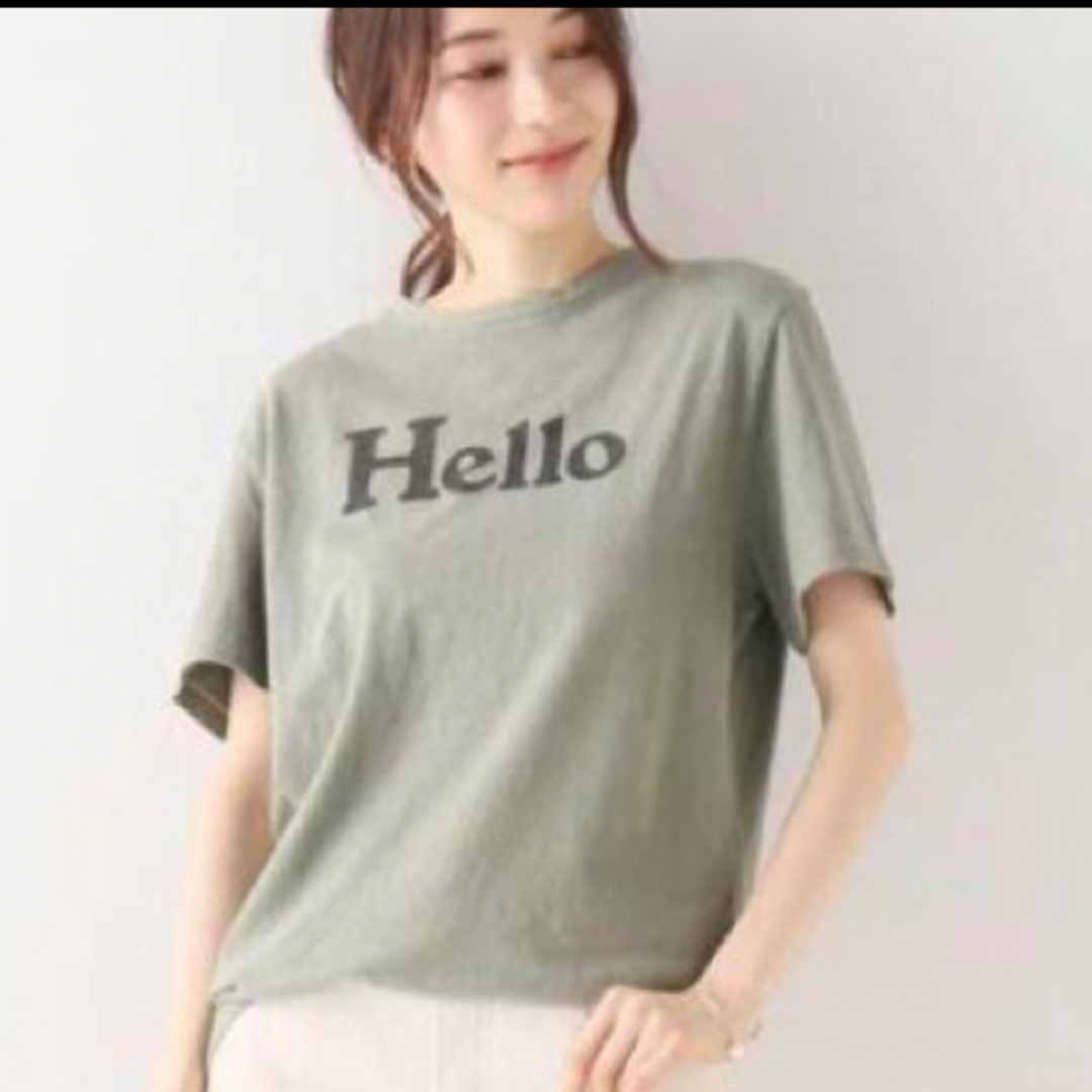 MADISONBLUE - 新品タグつき HELLO マディソンブルー カーキTの MADISONBLUE - 新品タグつき HELLO マディソンブルー カーキTの