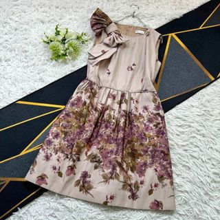 RED VALENTINO 花柄 ワンピース ストライプ フリル フラワー RED VALENTINO 花柄 ワンピース ストライプ フリル フラワー