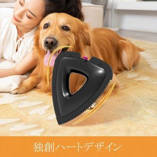 ペット 抜け毛 取り ブラシ クリーナー 犬 猫 ブラシ グリーン(犬)
