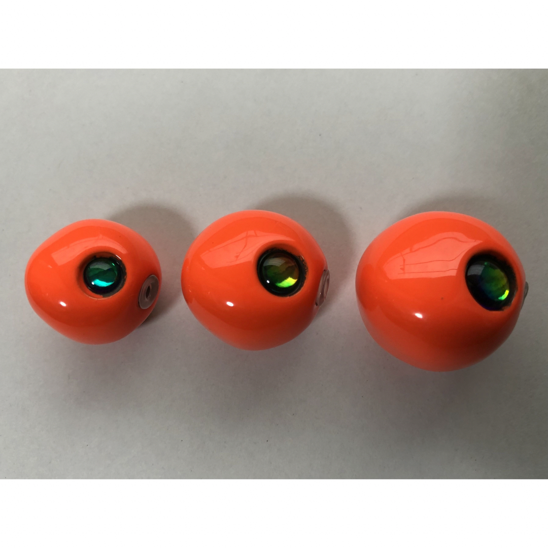 タングステン タイラバヘッド60g80g100g120g各1個オレンジ、ミドキン タングステン タイラバヘッド60g80g100g120g各1個オレンジ、ミドキン