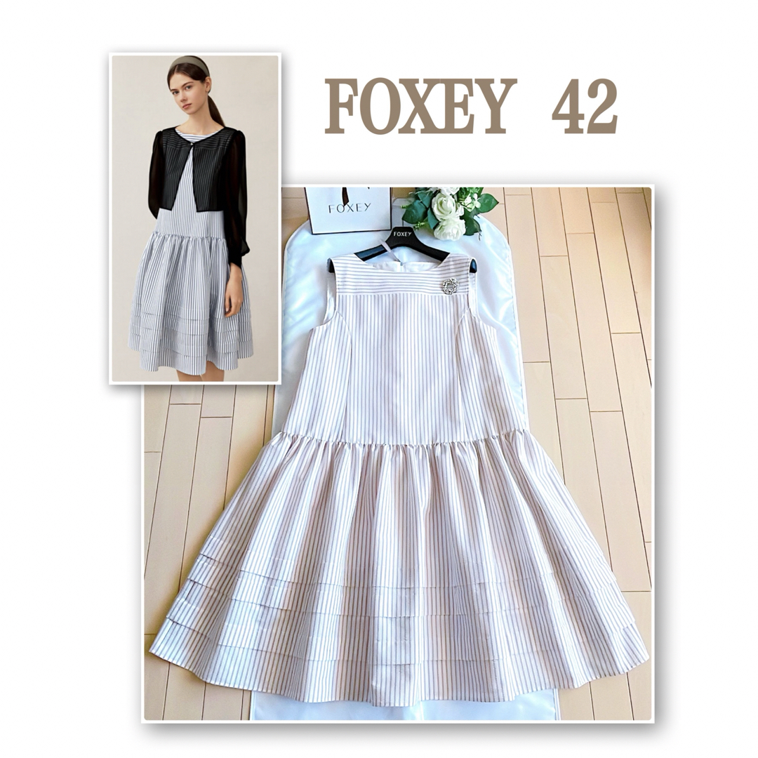 FOXEY - FOXEY 完売品ドレス ミュゼワンピース希少42新品同様 FOXEY - FOXEY 完売品ドレス ミュゼワンピース希少42新品同様