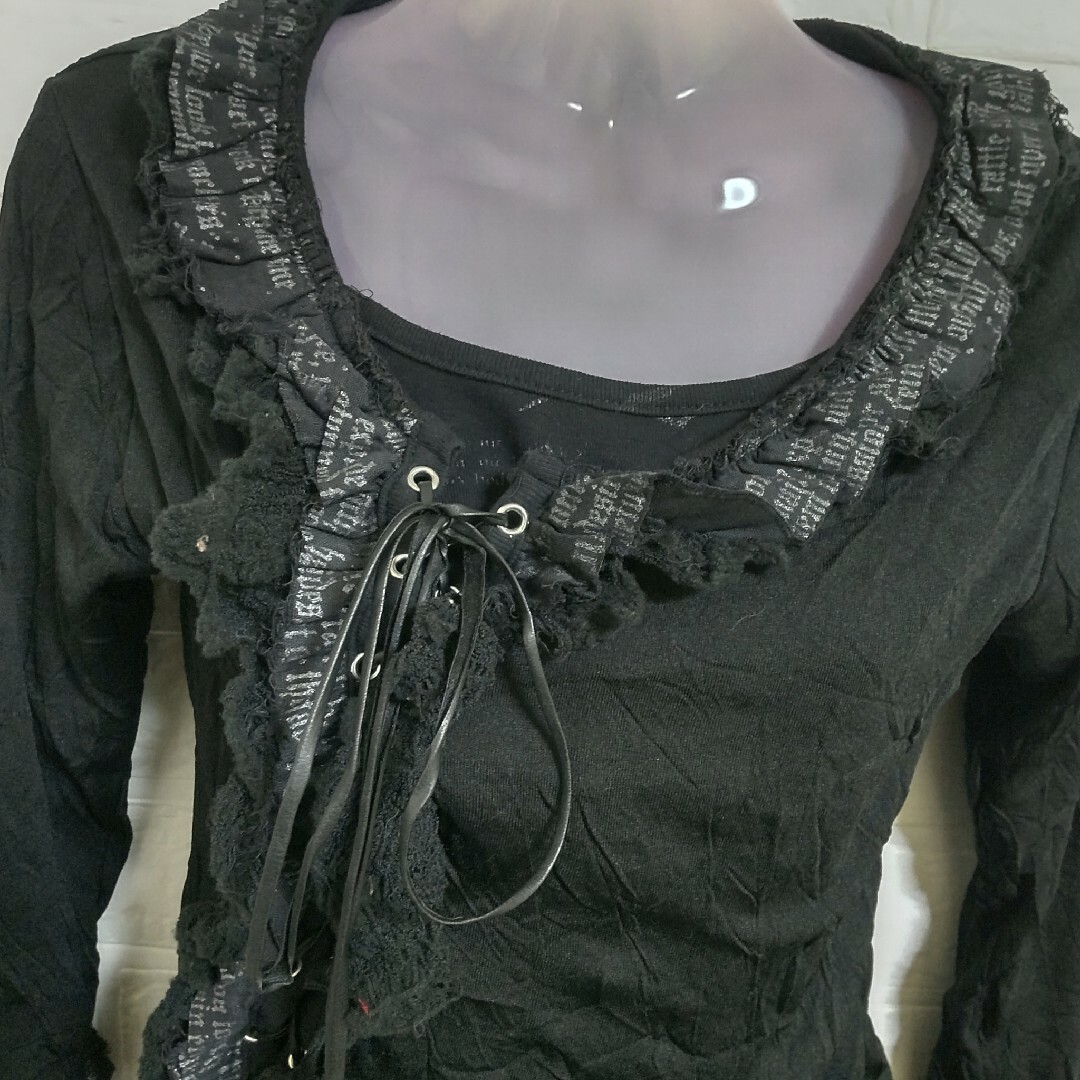 h.naoto - h.naoto Blood☆ゴシックトップス☆中古品 黒 BLACK h.naoto - h.naoto Blood☆ゴシックトップス☆中古品 黒 BLACK