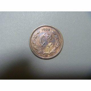 メキシコ 古銭 旧硬貨 1906年 １センタボ 外国貨幣 コイン(貨幣)