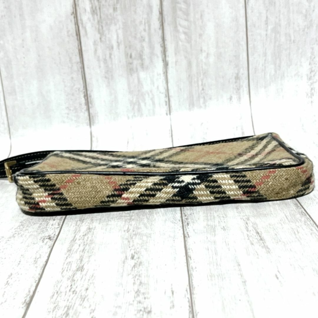 BURBERRY - バーバリー ミニバッグ BURBERRY ツイード レザー BURBERRY - バーバリー ミニバッグ BURBERRY ツイード レザー