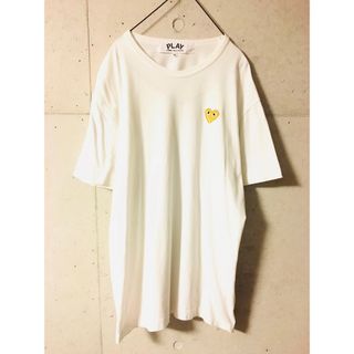 コムデギャルソン(COMME des GARCONS)の【名作★激希少★メンズXL】プレイコムデギャルソン GOLD 金 ハートTシャツ(Tシャツ/カットソー(半袖/袖なし))