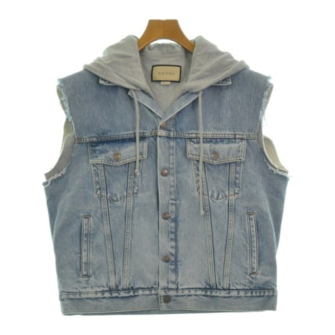 GUCCI - GUCCI グッチ デニムジャケット 46(M位) 青系xグレー GUCCI - GUCCI グッチ デニムジャケット 46(M位) 青系xグレー