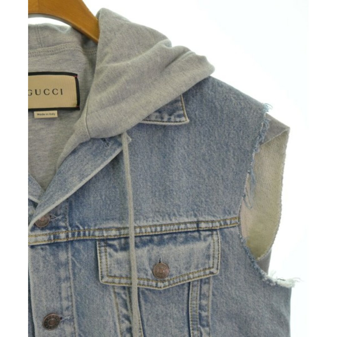 GUCCI - GUCCI グッチ デニムジャケット 46(M位) 青系xグレー GUCCI - GUCCI グッチ デニムジャケット 46(M位) 青系xグレー
