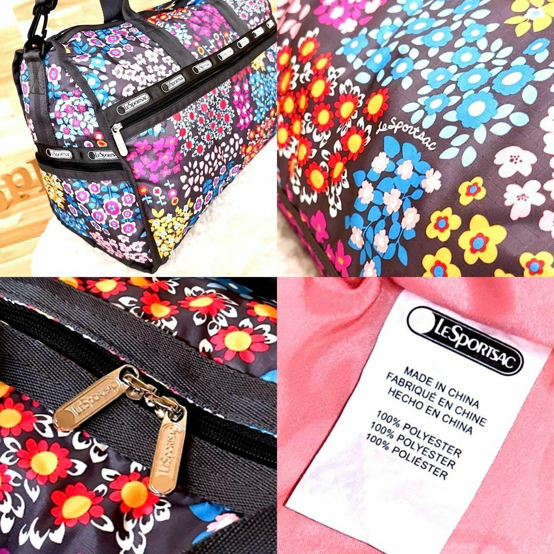 LeSportsac - 美品【レスポートサック】花柄 ボストンバッグ 総 LeSportsac - 美品【レスポートサック】花柄 ボストンバッグ 総