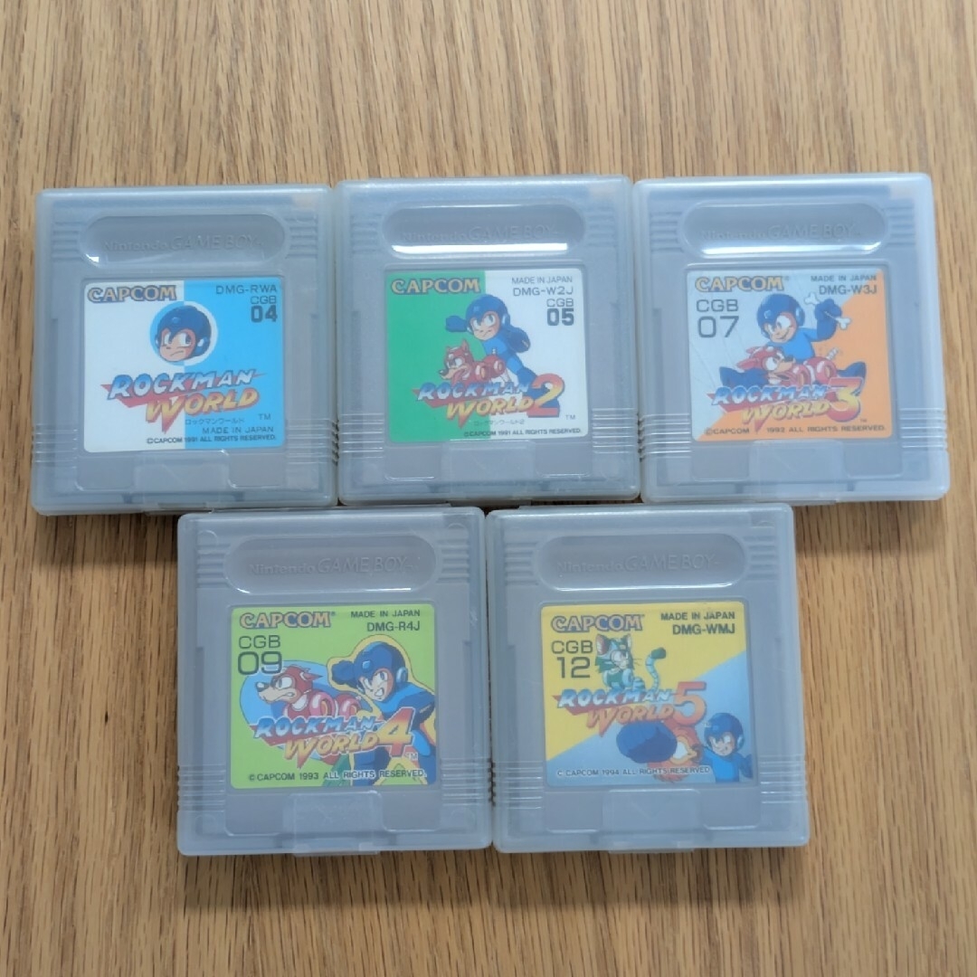 ゲームボーイソフト(GBソフト) ロックマン5点セット ゲームボーイソフト(GBソフト) ロックマン5点セット