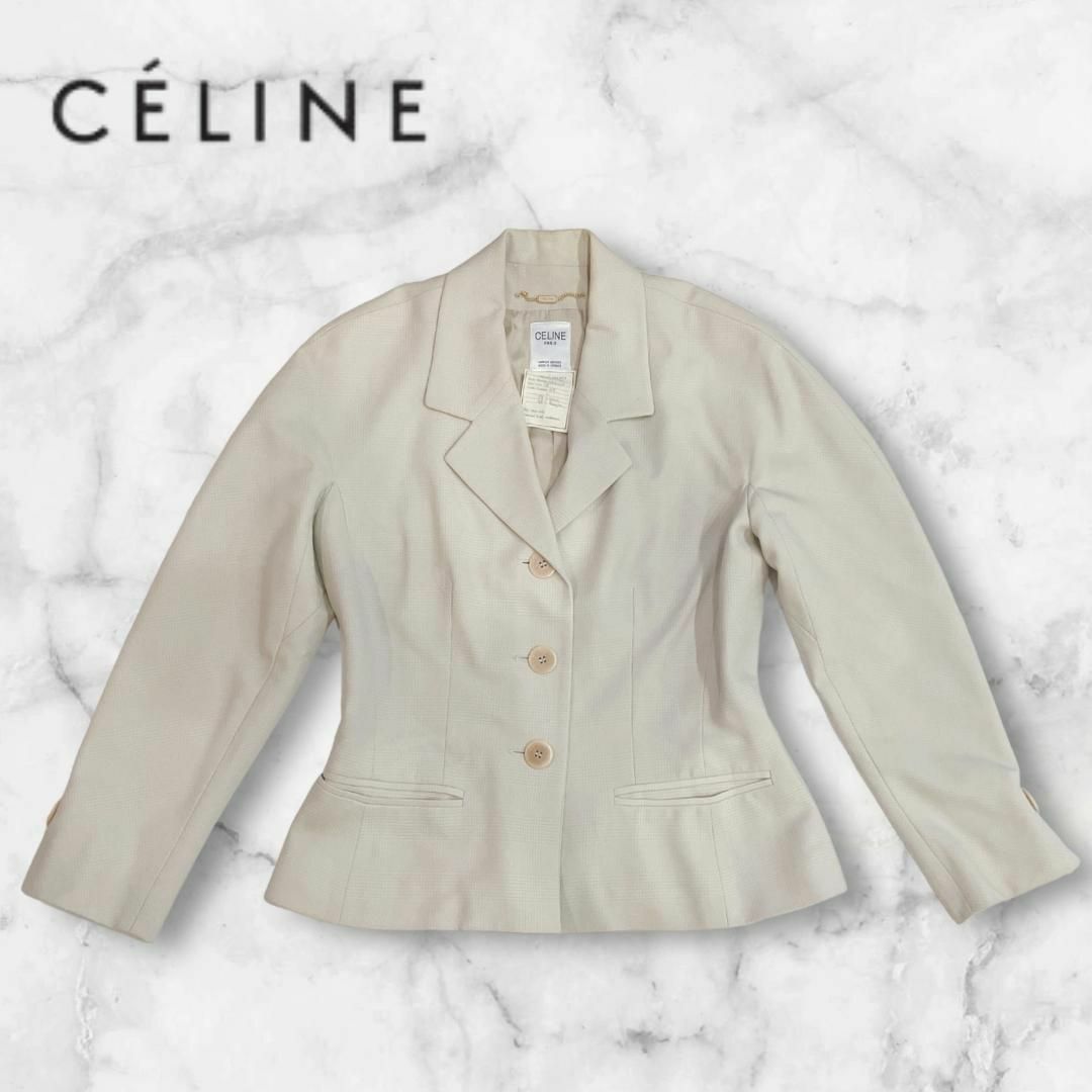 CELINE - 希少 手書きタグ 38 オールドセリーヌジャケット CELINE - 希少 手書きタグ 38 オールドセリーヌジャケット