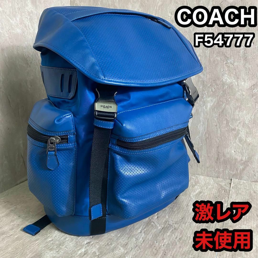 未使用 COACH リュック バッグパック パンチングレザー 惜し 未使用 COACH リュック バッグパック パンチングレザー 惜し