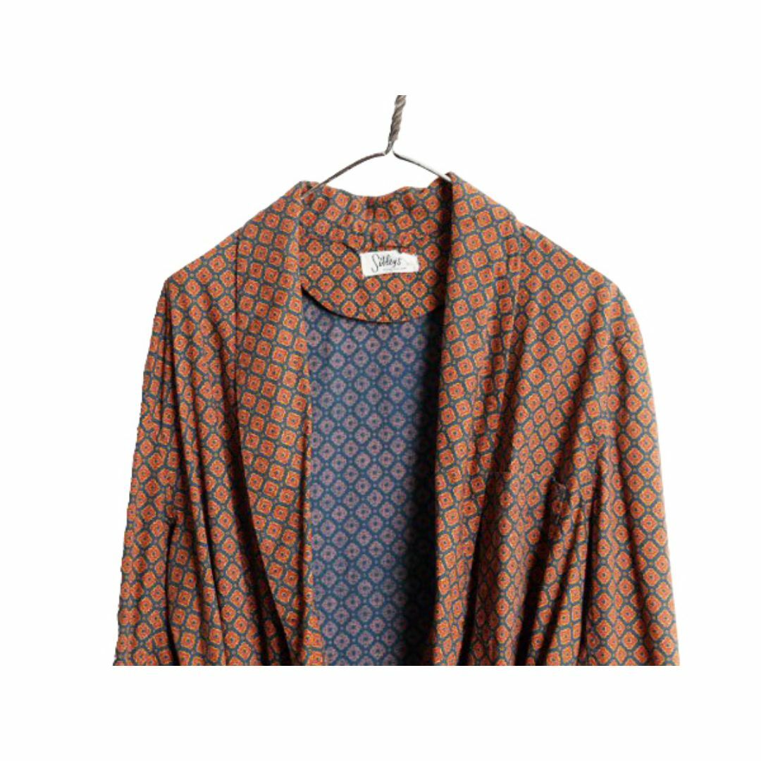 60s State O Maine 総柄 ガウン コート メンズ L / 60年代 60s State O Maine 総柄 ガウン コート メンズ L / 60年代
