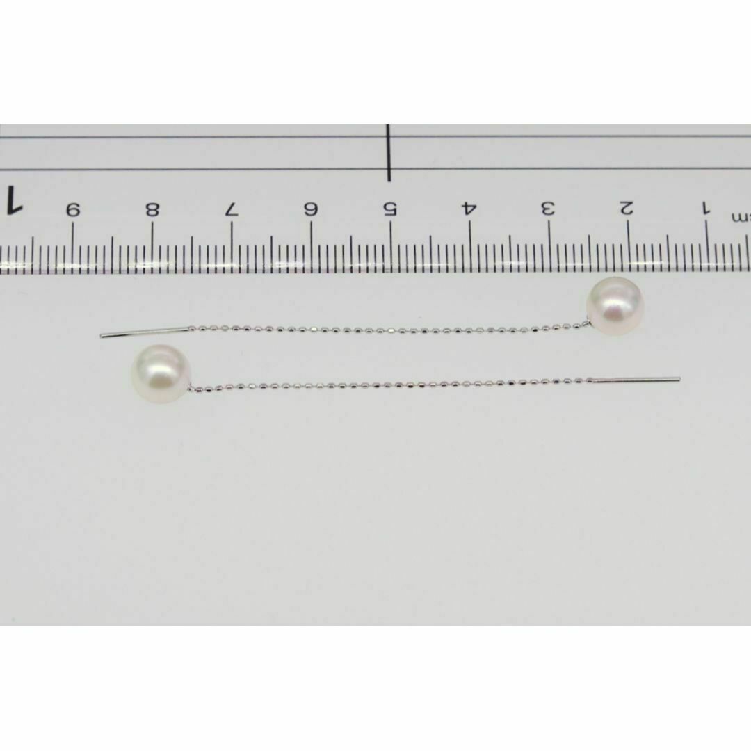 K18WG アコヤ真珠 アメリカンピアス7.0~7.5mm 即購入可 K18WG アコヤ真珠 アメリカンピアス7.0~7.5mm 即購入可