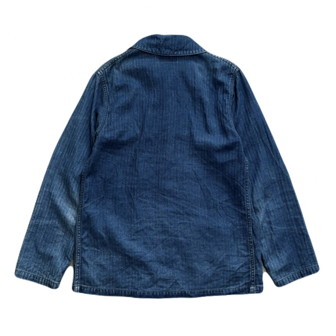 BLUE BLUE - BLUE BLUE USネイビー ヘリンボーンリネン ショール BLUE BLUE - BLUE BLUE USネイビー ヘリンボーンリネン ショール