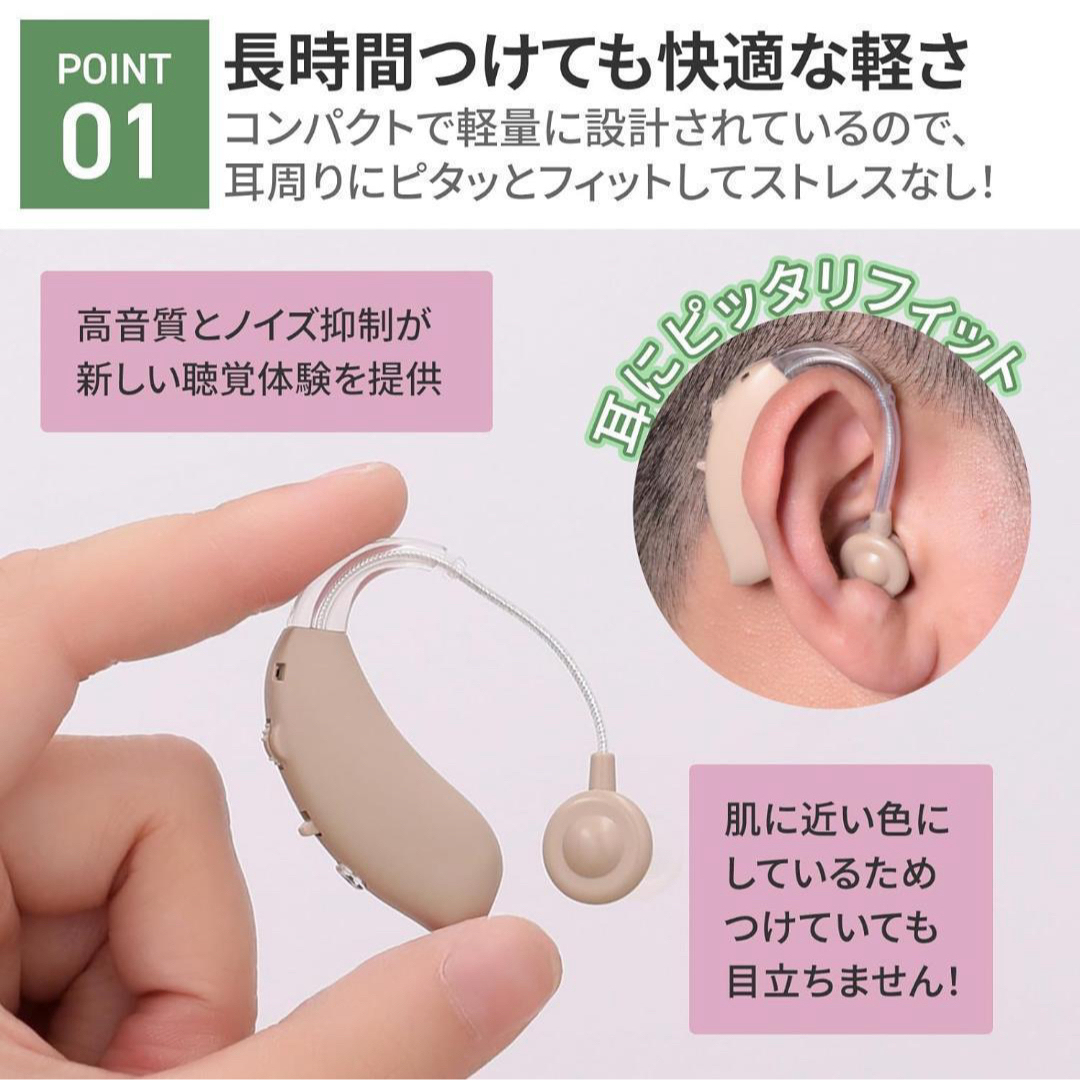 集音器 高齢者【会話がよく聞こえる】 耳掛けタイプ 軽量 敬老の 集音器 高齢者【会話がよく聞こえる】 耳掛けタイプ 軽量 敬老の