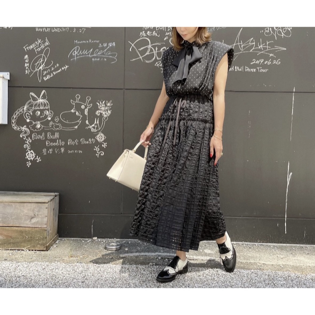 SWAN/white ジャガードスカートcygne シーニュ SWAN/white ジャガードスカートcygne シーニュ