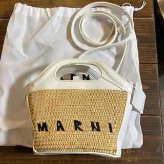 MARNI(かごバッグ/ストローバッグ ・ ホワイト/白色系)の MARNI(かごバッグ/ストローバッグ ・ ホワイト/白色系)の