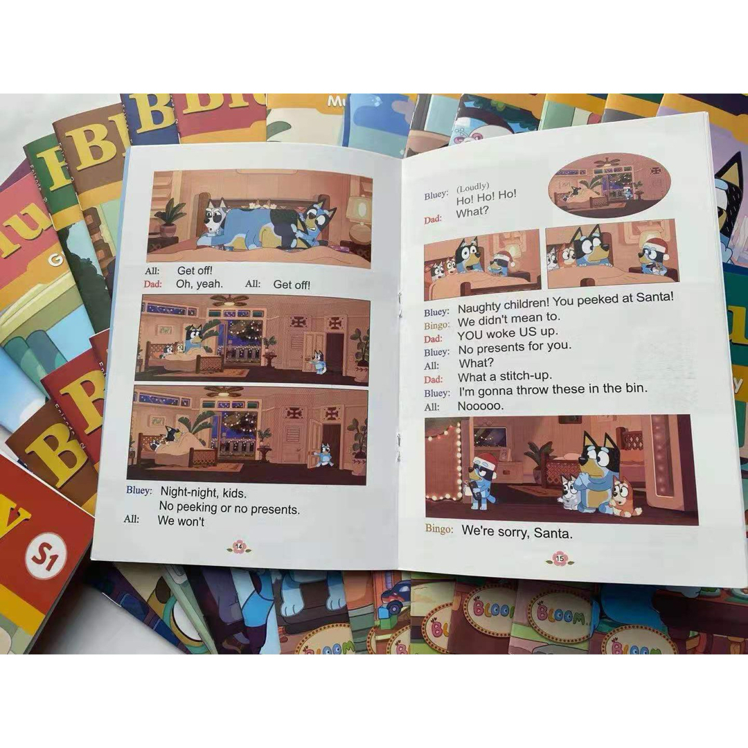 ブルーイ 台本版英語絵本 Bluey 音源付 動画付 マイヤペン対応 ブルーイ 台本版英語絵本 Bluey 音源付 動画付 マイヤペン対応