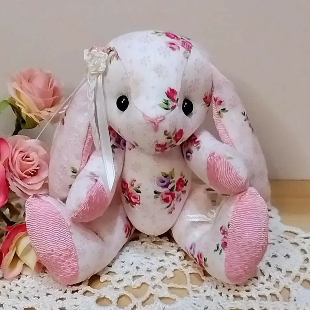 可憐うさ 垂れ耳うさぎ ロップイヤー ハンドメイド ぬいぐるみの 可憐うさ 垂れ耳うさぎ ロップイヤー ハンドメイド ぬいぐるみの