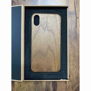 iPhone XS 木製ケース　未使用品(iPhoneケース)