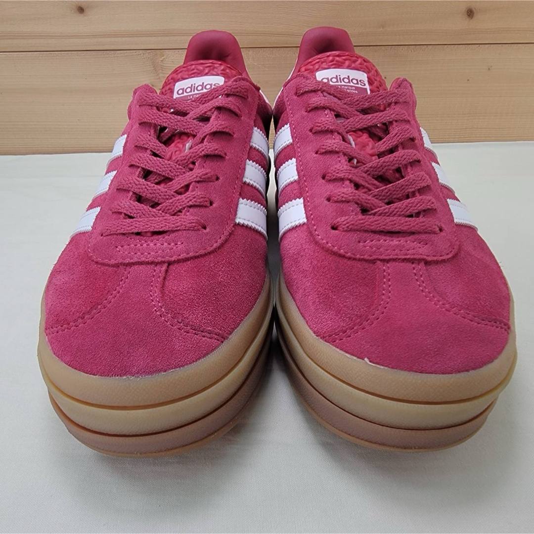 adidas - アディダス ガゼル ボールド ピンク/ホワイト 厚底 25 adidas - アディダス ガゼル ボールド ピンク/ホワイト 厚底 25