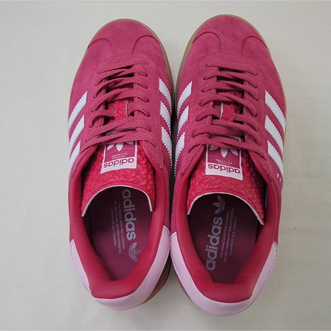 adidas - アディダス ガゼル ボールド ピンク/ホワイト 厚底 25 adidas - アディダス ガゼル ボールド ピンク/ホワイト 厚底 25
