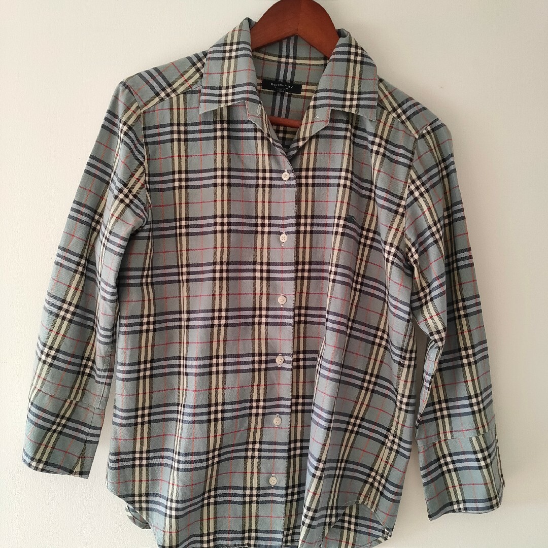 ☆バーバリー!美品☆BURBERRY LONDON 長袖 シャツ バンドカラー ☆バーバリー!美品☆BURBERRY LONDON 長袖 シャツ バンドカラー