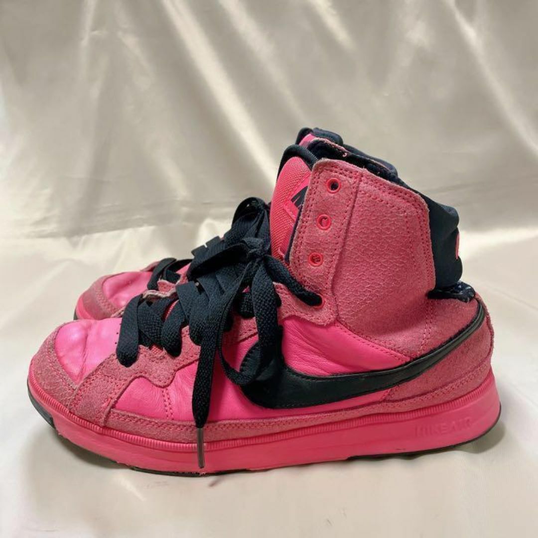 NIKE - NIKE AIR ナイキ エア ピンク ハイカット スニーカーの NIKE - NIKE AIR ナイキ エア ピンク ハイカット スニーカーの