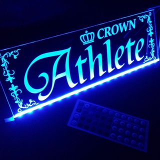 クラウンアスリート① LED アクリルプレート 17 18 200 210(車内アクセサリ)