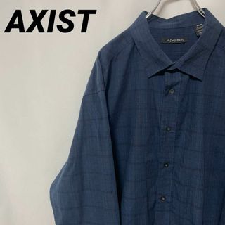 AXIST USA古着 ビッグサイズ 長袖シャツ チェック柄 3X メンズ(シャツ)