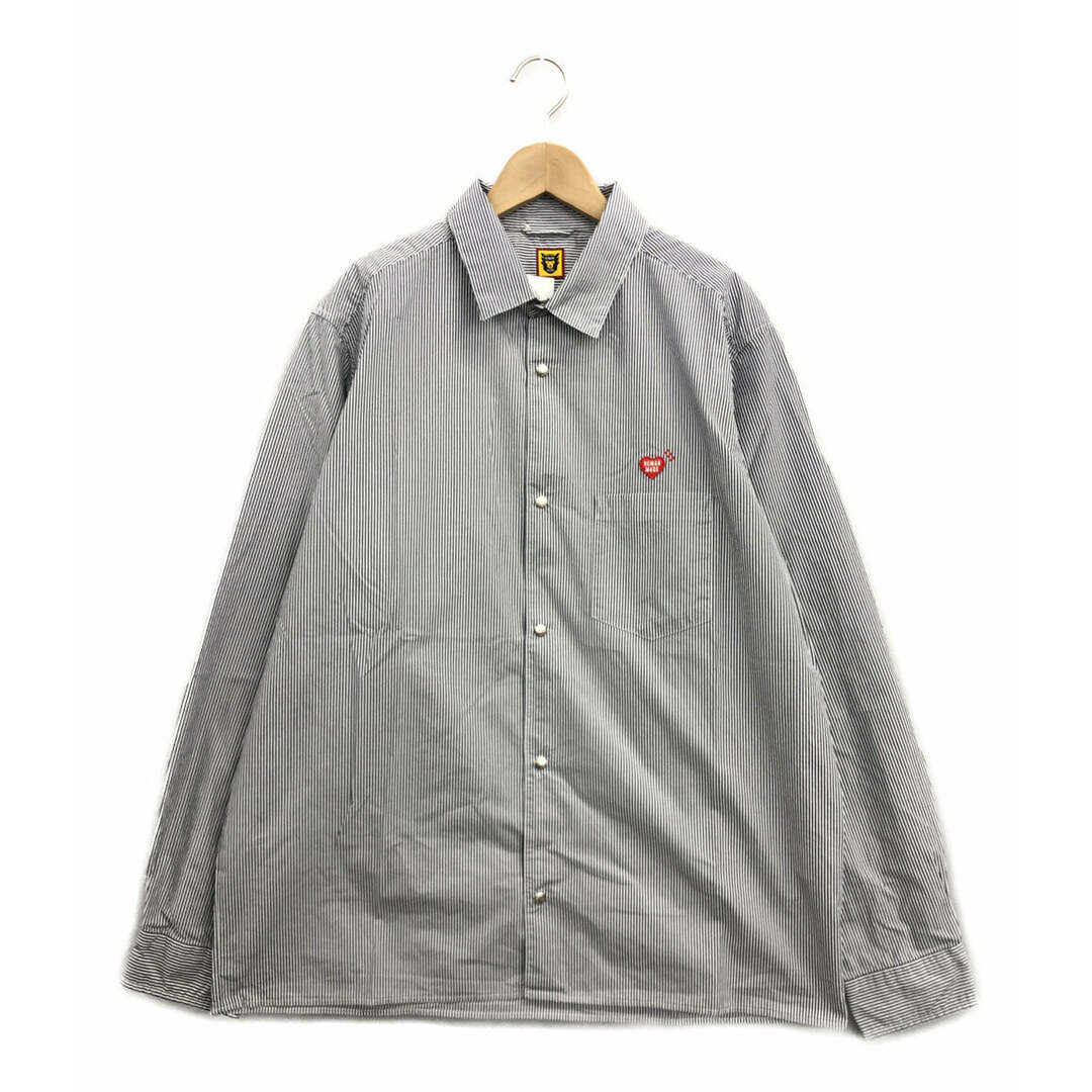 美品 HUMAN MADE 長袖シャツ 胸ポケット メンズ XL 美品 HUMAN MADE 長袖シャツ 胸ポケット メンズ XL