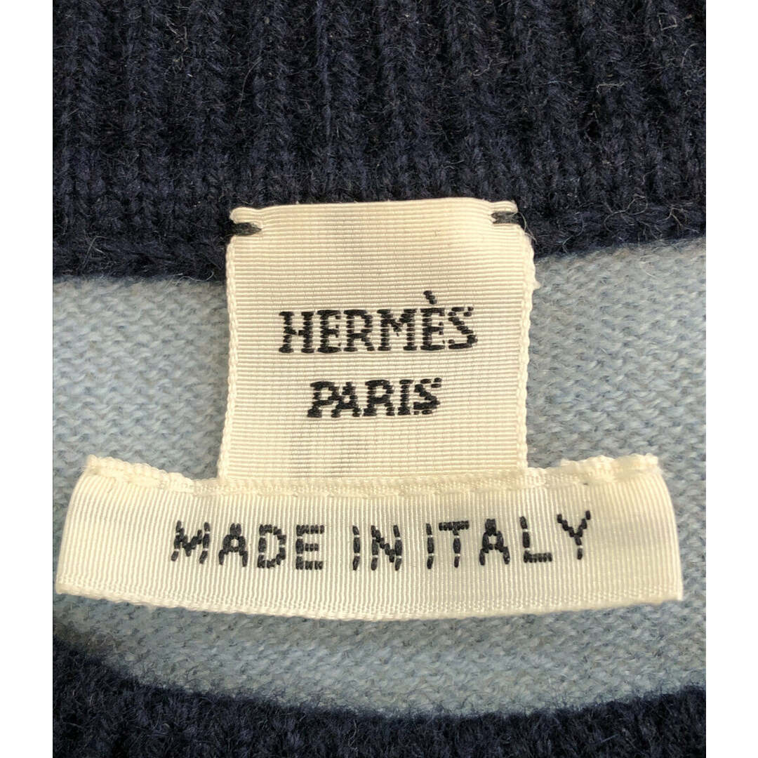 HERMES - エルメス 長袖ニット カシミヤ100% ブリッドドゥガラ HERMES - エルメス 長袖ニット カシミヤ100% ブリッドドゥガラ