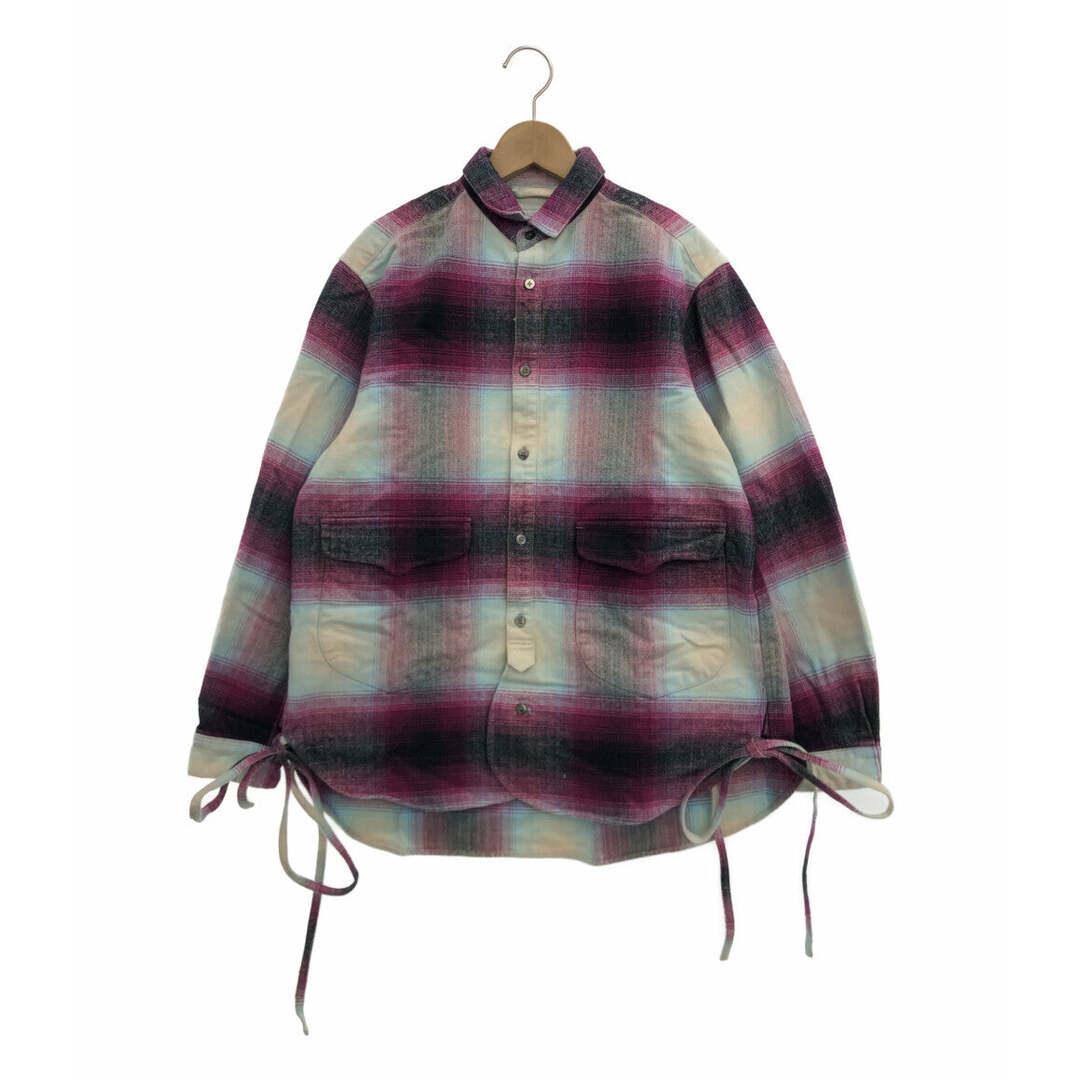SUGARHILL 長袖シャツ ジャケット オンブレチェック メンズ 2の SUGARHILL 長袖シャツ ジャケット オンブレチェック メンズ 2の