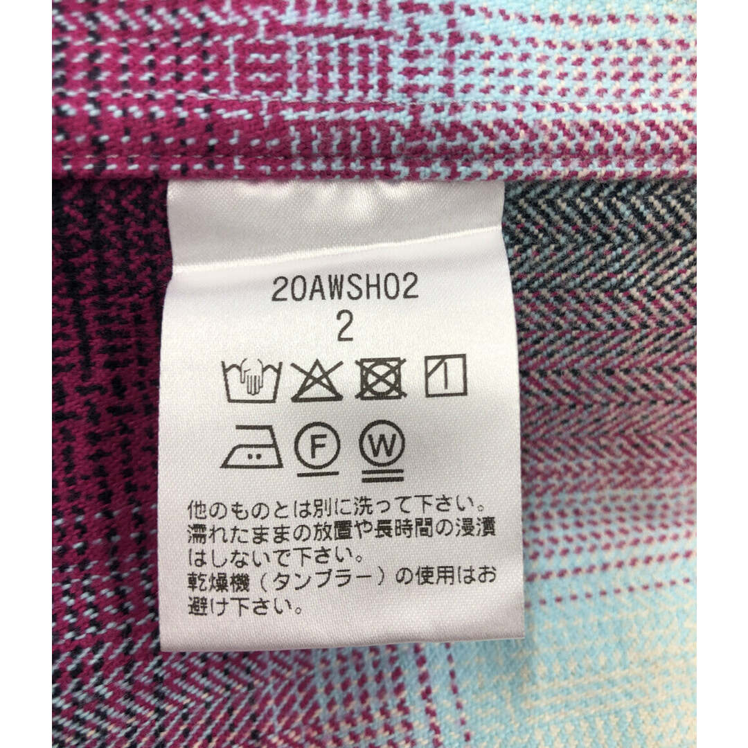 SUGARHILL 長袖シャツ ジャケット オンブレチェック メンズ 2の SUGARHILL 長袖シャツ ジャケット オンブレチェック メンズ 2の
