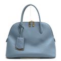 ココセリュックス ゴールド/COCOCELUX GOLD バッグ ハンドバッグ 鞄 トートバッグ レディース 女性 女性用 レザー 革 本革 ライトブルー 水色 205DA0282 オーバル シボ革 シュリンクレザー