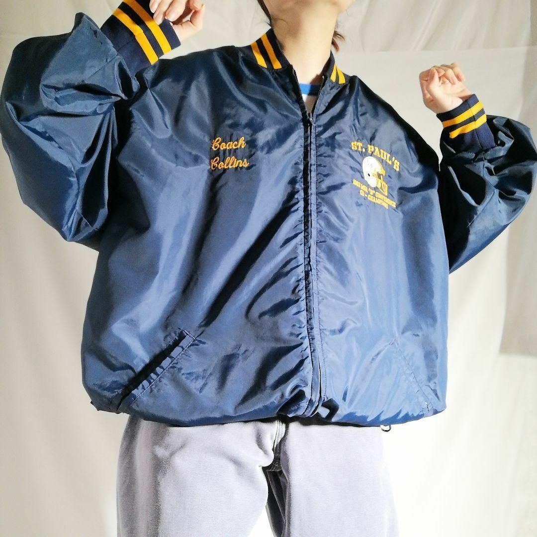 VINTAGE - 80s USA製 ヴィンテージ 刺繍 ナイロンジャケット 2XL VINTAGE - 80s USA製 ヴィンテージ 刺繍 ナイロンジャケット 2XL