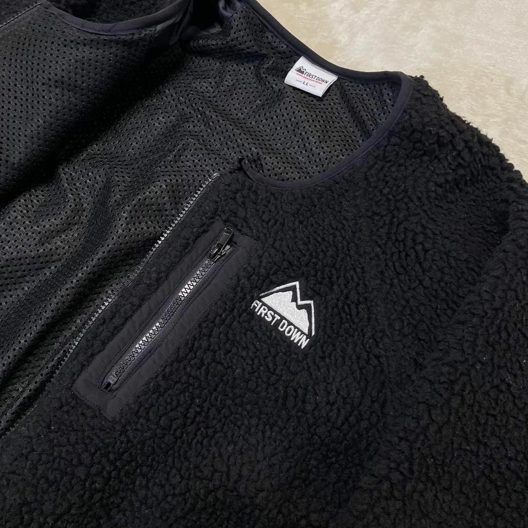 FIRST DOWN(ファーストダウン)の美品✨FIRST DOWN ファーストダウン クロップド ボアジャケット LL レディースのジャケット/アウター(ノーカラージャケット)の商品写真