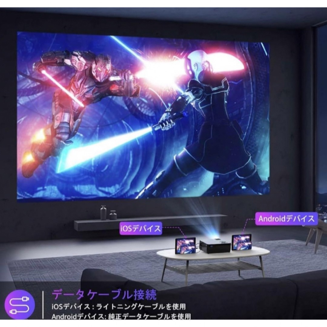 新登場プロジェクター100インチスクリーン&収納バッグ付属 WiFi 新登場プロジェクター100インチスクリーン&収納バッグ付属 WiFi