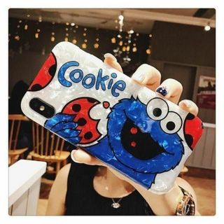 貝殻光沢　クッキーモンスター（Cookie Monster) iPhoneケース(iPhoneケース)