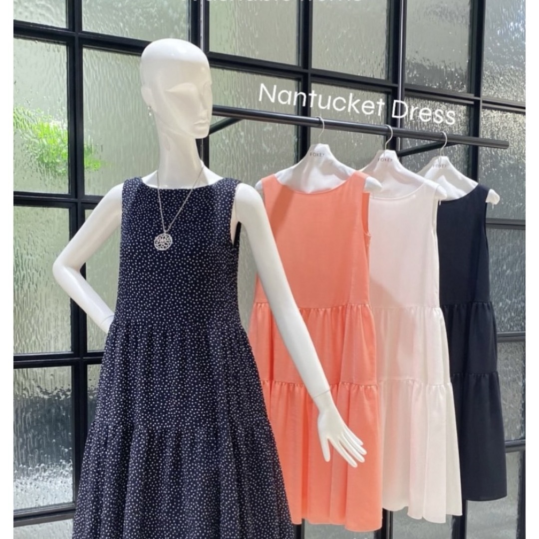 フォクシーFOXEY「Nantucket Dress」ミッドナイトブルー フォクシーFOXEY「Nantucket Dress」ミッドナイトブルー