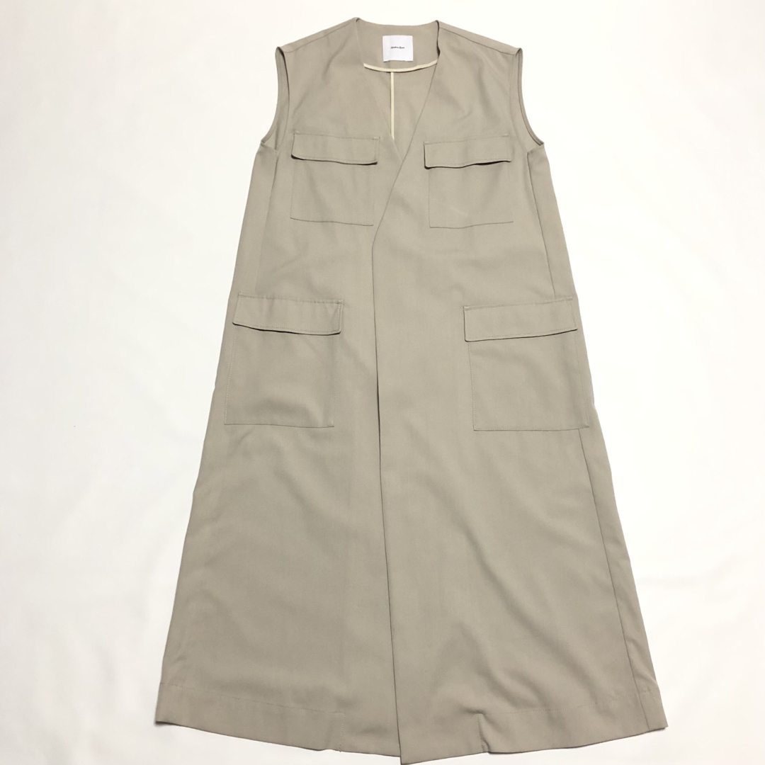 Spick&Span スピックアンドスパン サファリロングジレ ポケット