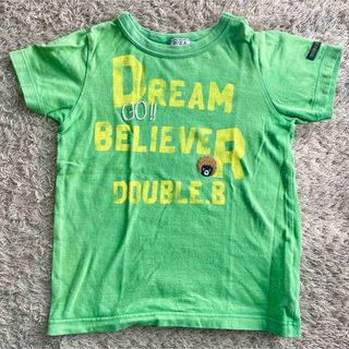 ダブルビー(DOUBLE.B)のダブルビー　Bくん　半袖Tシャツ 110サイズ　男の子　グリーン　緑　ミキハウス(Tシャツ/カットソー)